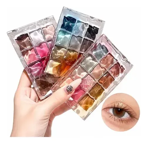 Paleta De Sombras Gege Bear Super Brillo Maquillaje Coreano