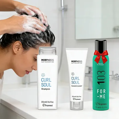 Kit Framesi Curl Soul Shampoo + Acond. + Shampoo Seco
