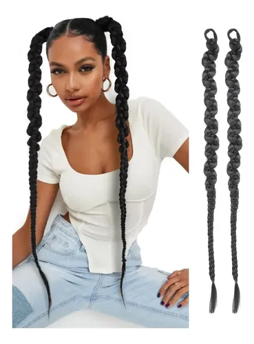 Extensiones De Cabello Largo Trenzado De 2 Piezas En Caja Ne