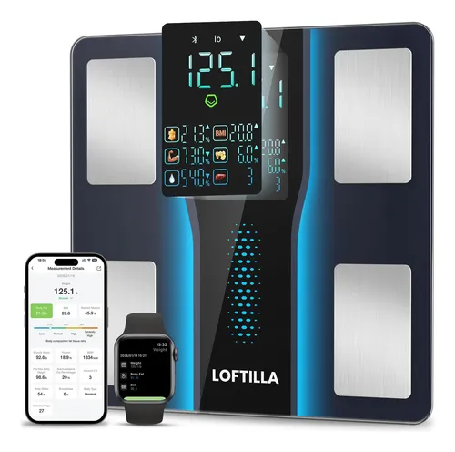 Báscula Inteligente Loftilla Digital De Grasa Corporal, Imc