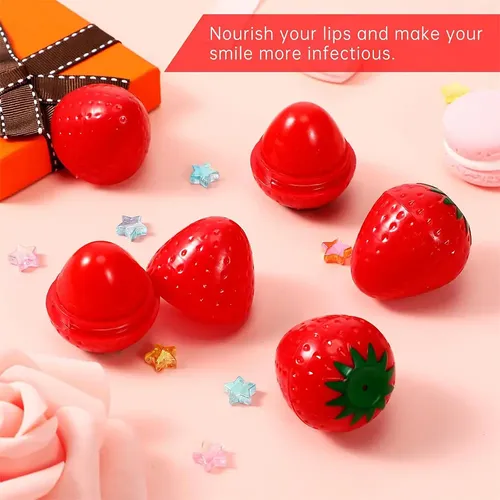 Balsamo Labial Frutilla Saborizado Hidratante Labios Protege