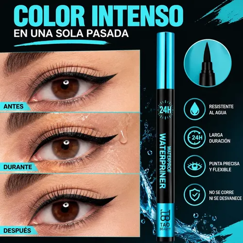 Delineador Negro De Ojos Preciso Para Maquillaje Definido
