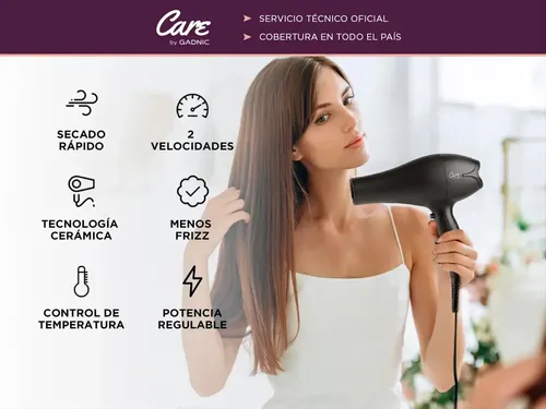 Secador De Pelo Peluqueria Profesional Gadnic S2400 Pro Cera