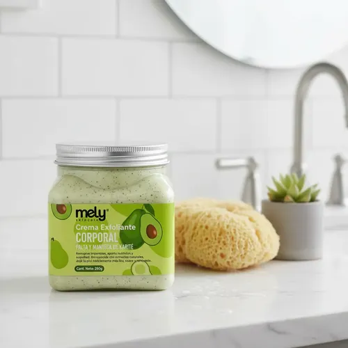 Crema Exfoliante Corporal Mely Pote Cuidado Suave 350g