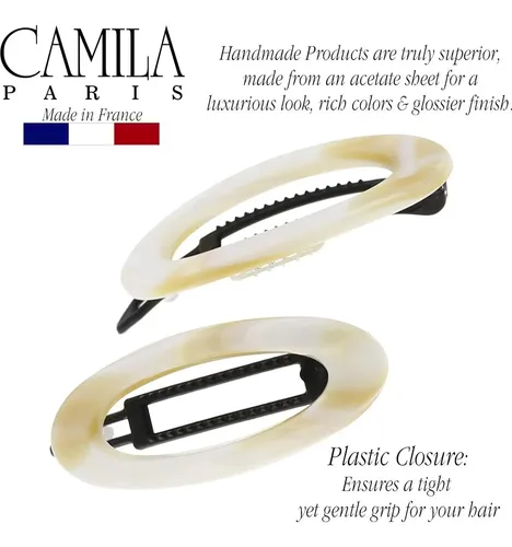Clip De Barrette Para Cabello Camila Paris Cp1994-2 Beige