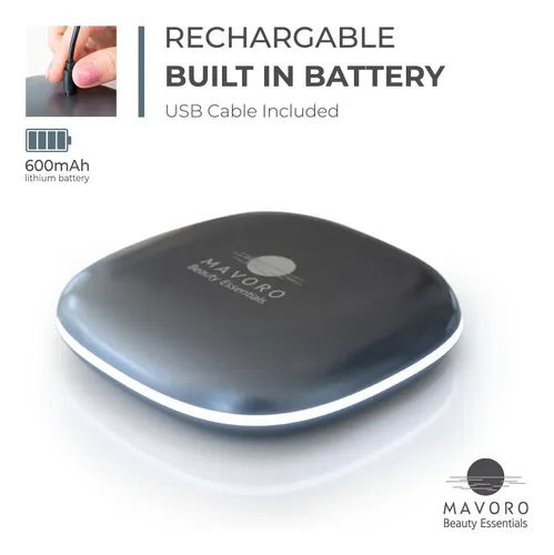 Espejo De Maquillaje De Viaje Con Iluminación Led Mavoro Rec
