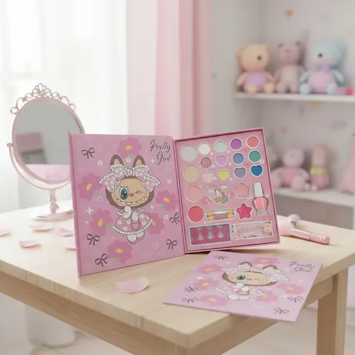 Paleta O Kit Estuche De Maquillaje Labubu Para Niña Spa