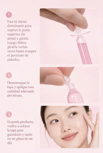 Sérum Facial Pdrn Salmón Pink 10 Ampollas Colageno Hidrata