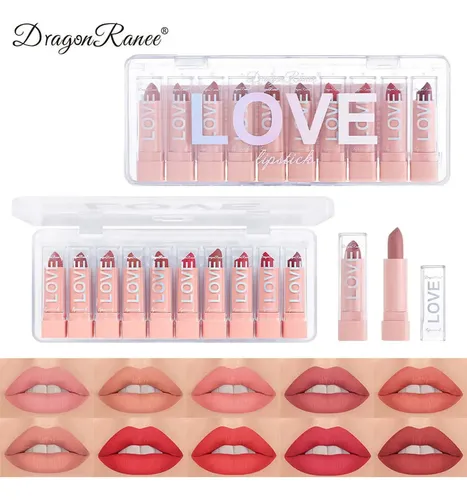 Set De Minipintalabios U 10 Skin Tone En Caja De Regalo,
