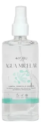 Agua Micelar NYUBU – Con Acido Hialuronico, Pepino y Aloe Vera – 120 ml