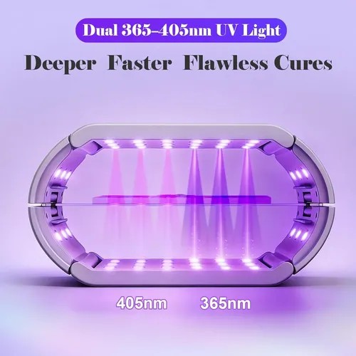 Lámpara Uv Doble 48 Leds 360° Para Resina Y Manualidades