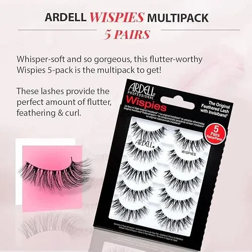 Pestañas Postizas Ardell Wispies Black 2 Pack