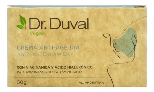 Dr. Duval Crema Facial Día Antiage Niacinamida Vegana Para Todo Tipo De Piel