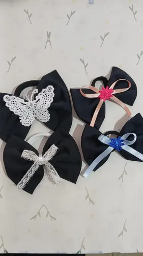 Colita Moño Pack X4 Unid Moños Deco Niña Mariposa Flores