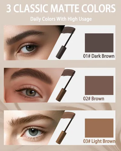 Gel De Cejas Caedelfly Marrón Oscuro Impermeable