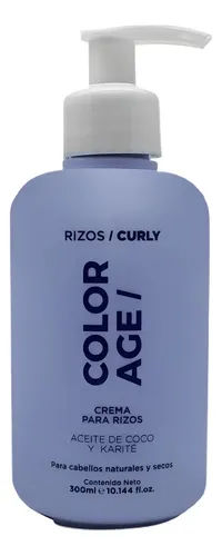 Crema De Peinar Para Rizos Coco Y Karité Color Age X300ml