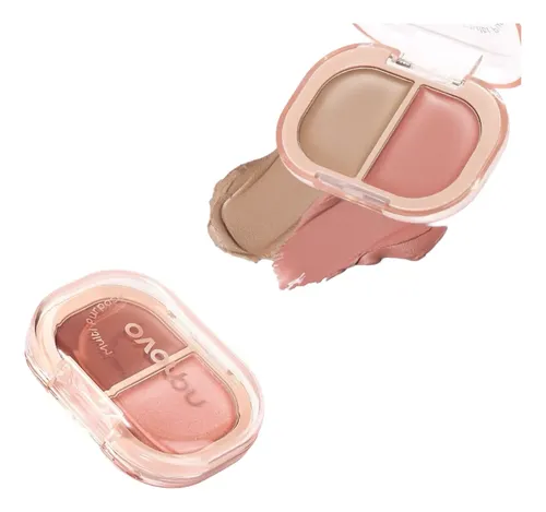 Paleta 2 En 1 Rubor Y Contorno En Crema Nuevo Rostro Premium