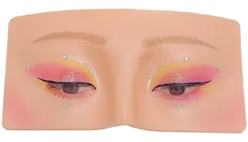 Práctica De Silicona De Maniquí De Maquillaje Facial &sk