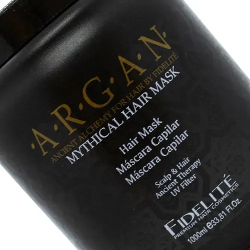 Mascara Capilar Argan Mythical 1000ml Filtro Uv Fidelite Nutricion Pelo Seco Anti frizz