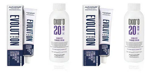 Kit Tintura Alfaparf Evolution X 2 + Oxidante X 2 Color