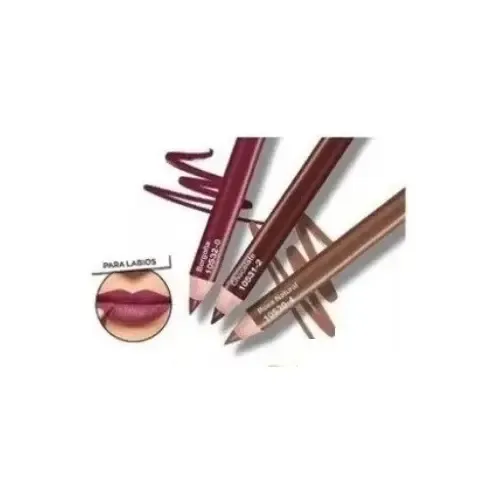 Delineador Labios Borgoña Chocolate Rosa Natural Avon Setx3