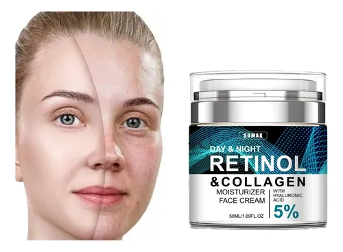 Crema Facial Retinol Y Colágeno 50ml Todo Tipo De Piel Día/noche