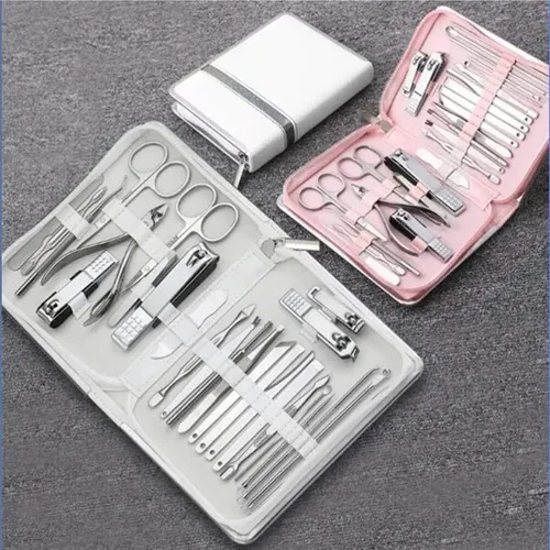 Juego De Manicura, Cortaúñas, Kit De Pedicura, 26 Piezas,