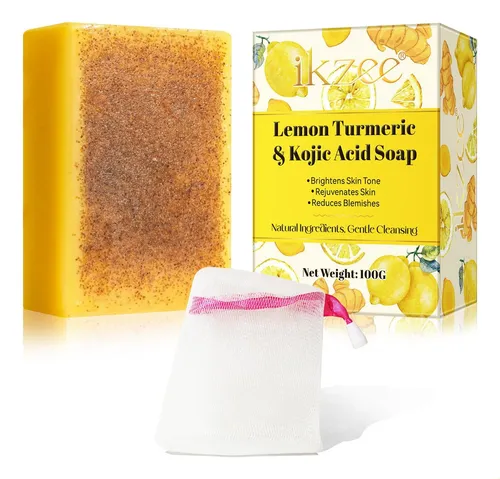 Jabón Kójic De Limón, Limpiador, Baño, Limpiador, Iluminador