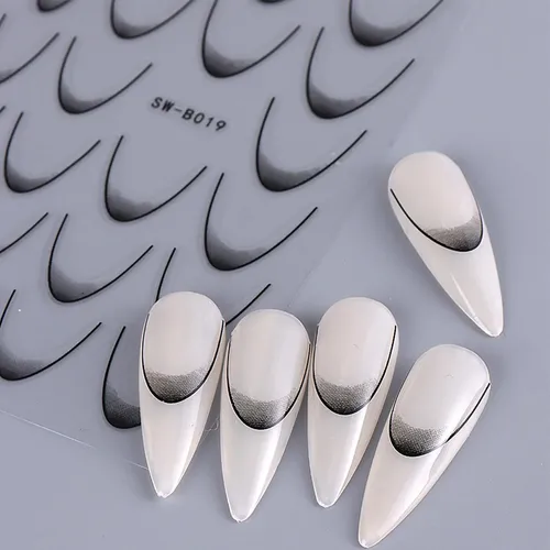 Adhesivos Para Uñas De Manicura, Pegatinas Con Puntas France