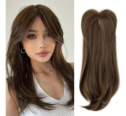 Gg-cdjf Peluca De Extensión De Cabello Liso Mate //