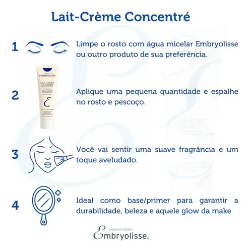 Embryolisse Leche Crema Concentrada X75ml Todo Tipo De Piel