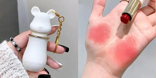 Bálsamo Labial Color Gege Bear Hidratante Llavero Charm 05