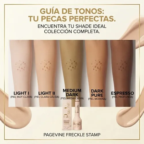 Page Vine Freckle Stamp Lápiz Para Pecas Naturales