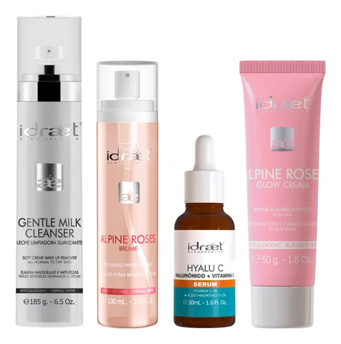 Rutina Skincare Piel Seca Antiage Hidratacion +35 Idraet
