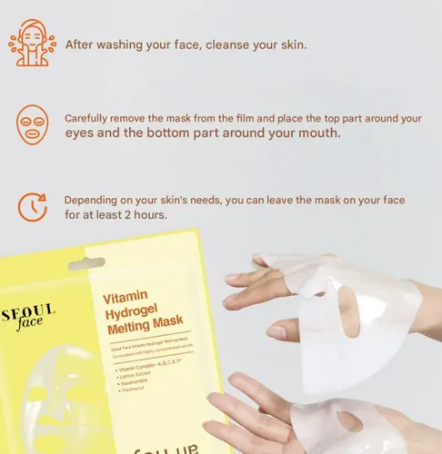 Seoul Face Macarilla Viral Korea Vitamin Hydrogel Mrlting