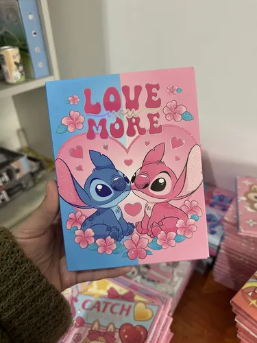 Paleta Imantada Sombras Stitch Y Angel Love Cute Kawaii