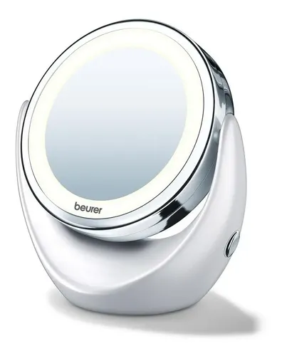 Espejo Maquillaje C/luz Con Aumento Profesional Beurer Bs 49 Color del marco Plateado