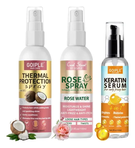 Set De Sérum Capilar En Aerosol Wozutunt Con Queratina Y Agu