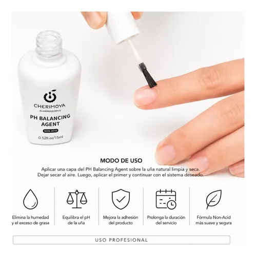 Ph Balancing Agent Semipermanente Uv/led 15ml Cherimoya