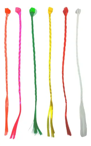 Souvenirs X 10 Pelo De Colores Trenza Mechones Extensión
