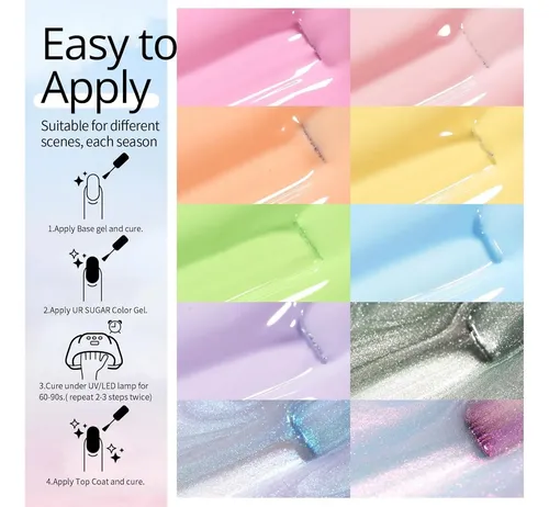 Set Gel Pastel Ur Sugar 10 Colores Uñas