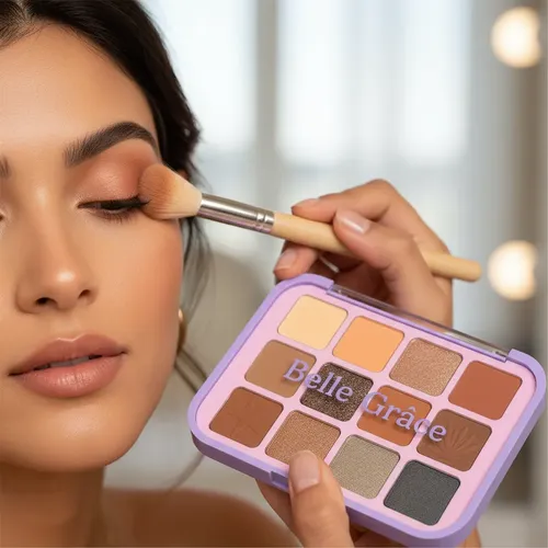 Paleta Sombras De Ojos 12 Colores Mate Brillante Veoquiero