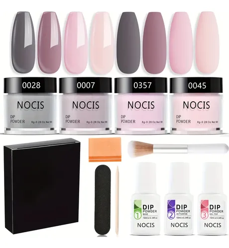 Kit De Inicio De Manicura Dip Powder, Polvo De Inmersión Acr