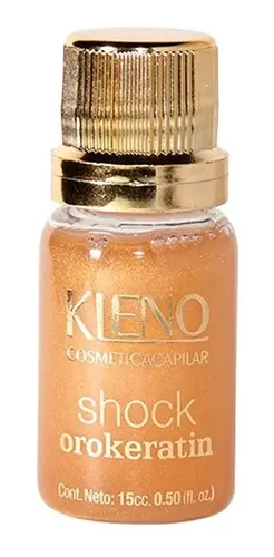 3 Ampollas Shock Keratina Oro Kleno Egyptian Gold 24k