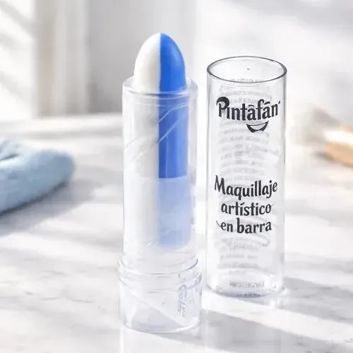 Labial Bicolor Celeste Y Blanco Mundial Argentina