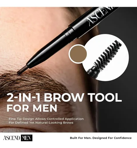 Lápiz De Cejas Para Hombre Ascend Men Light Brown