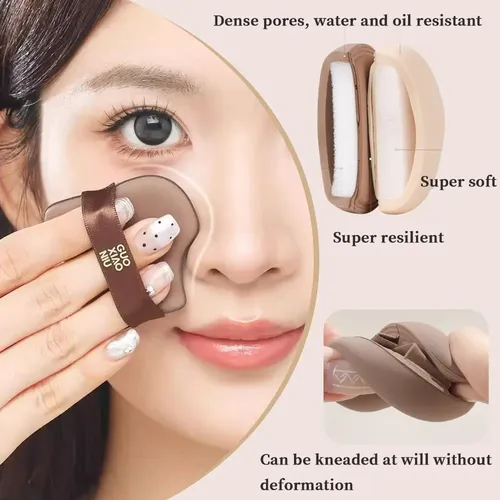 6 Esponjas De Maquillaje Color Chocolate