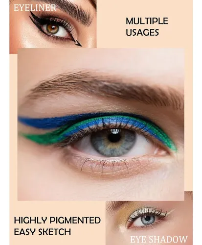Lápiz Delineador De Ojos Glitter Gel Lysdefeu Púrpura 0.2g