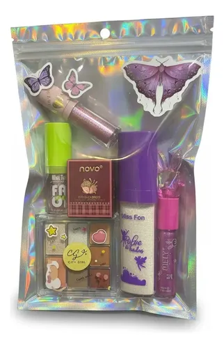 Set De Maquillaje Kawaii Regalo Cute Novia Makeup Kit Combo