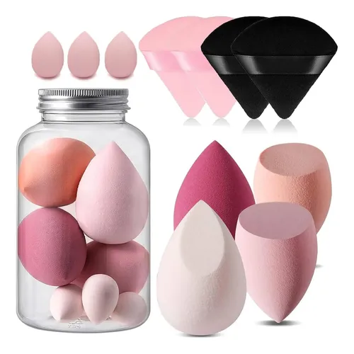 Set De 12 Esponjas Para Maquillaje, Beauty Blenders Y